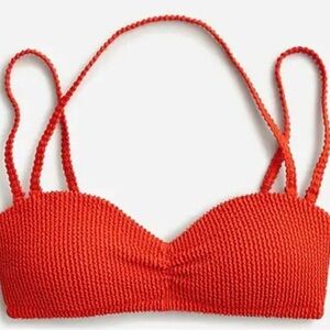 J.Crew J Crew Scrunchie sweetheart bikini top BH479 Size 2X